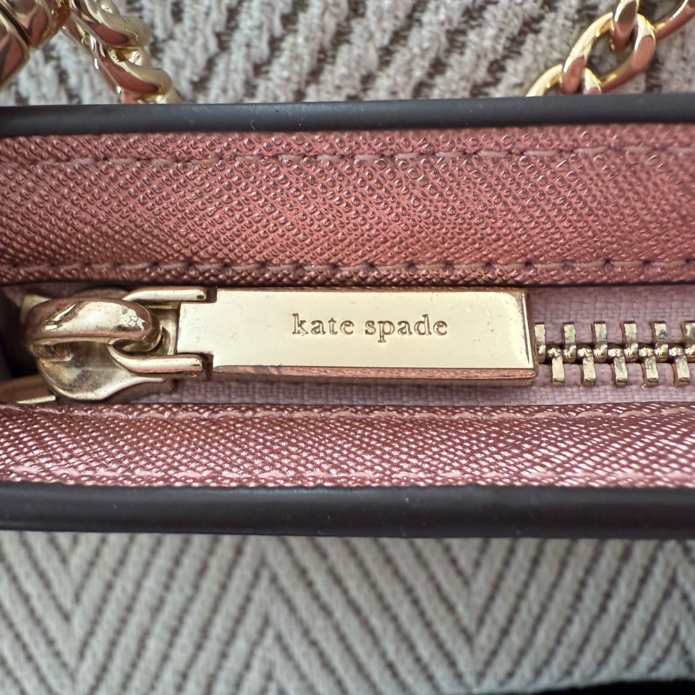 NWOT Kate Spade New York Glimmer Glitter Pochette Handbag in Mitten Pink - Picture 5 of 7